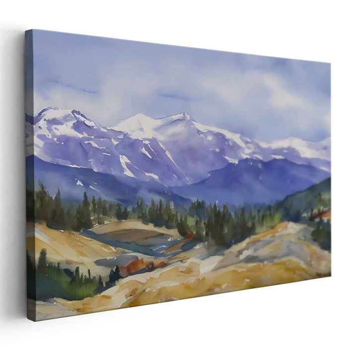 Watercolor Rocky Mountains #113