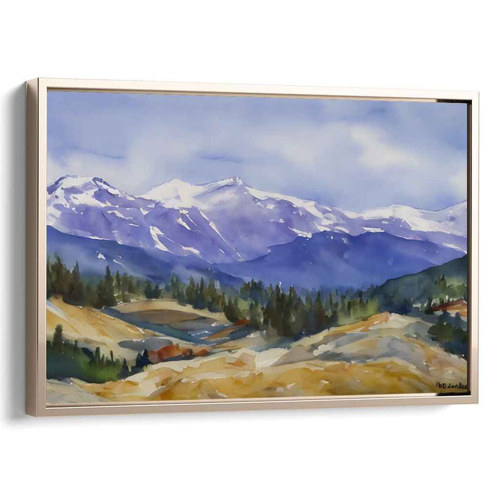 Watercolor Rocky Mountains #113