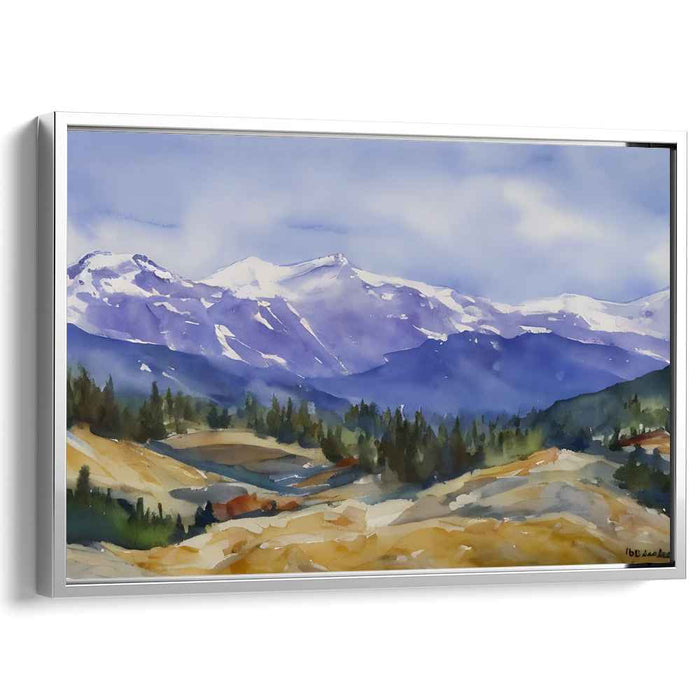 Watercolor Rocky Mountains #113