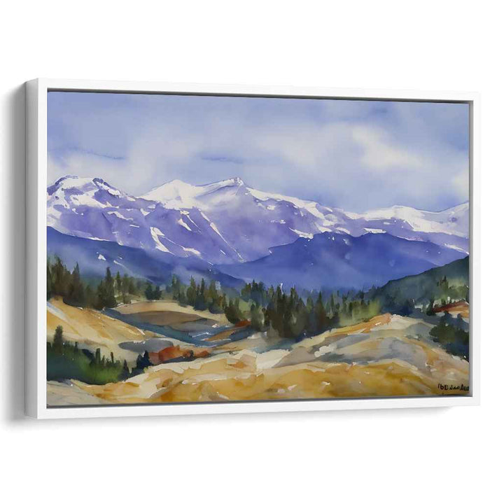 Watercolor Rocky Mountains #113