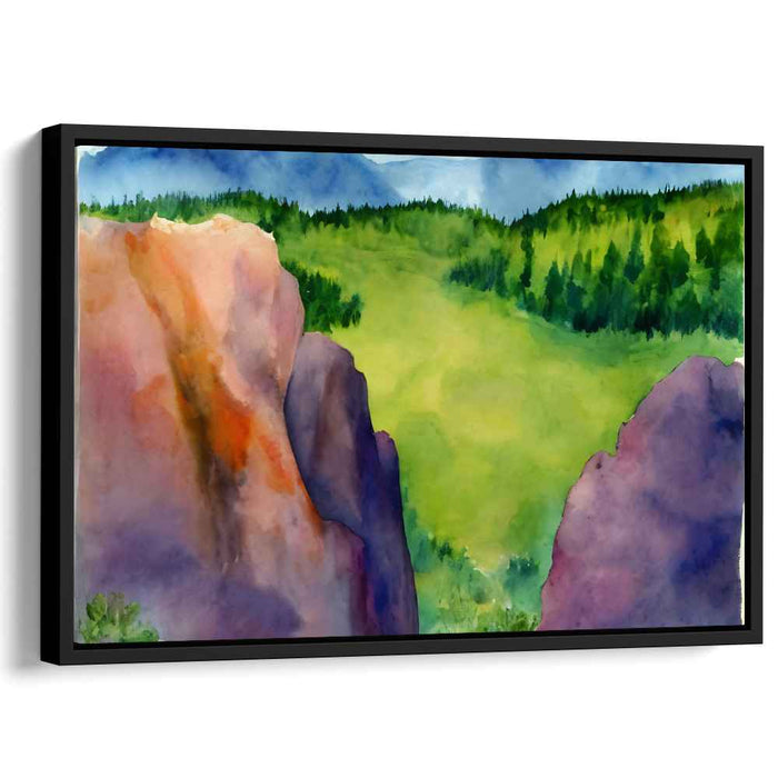 Watercolor Rocky Mountains #116