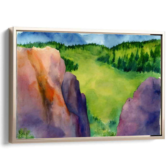 Watercolor Rocky Mountains #116