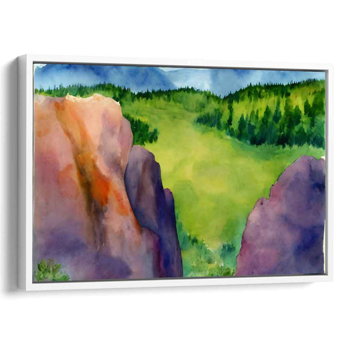 Watercolor Rocky Mountains #116