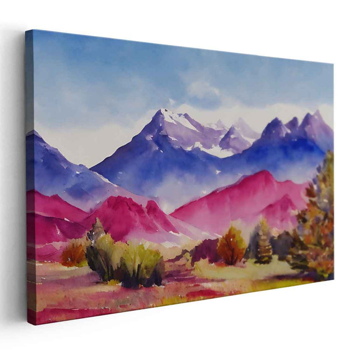 Whispers on the Breeze: Impressionist Landscape Watercolor Painting