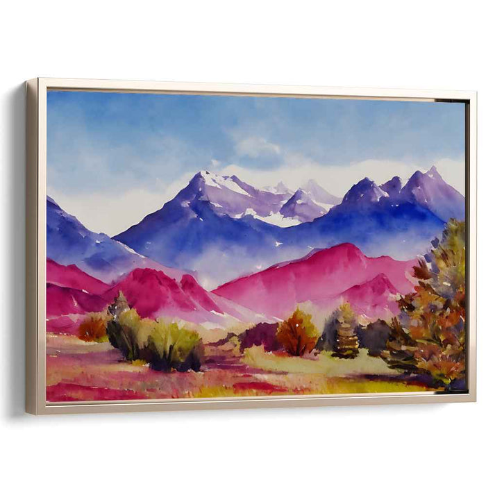 Whispers on the Breeze: Impressionist Landscape Watercolor Painting