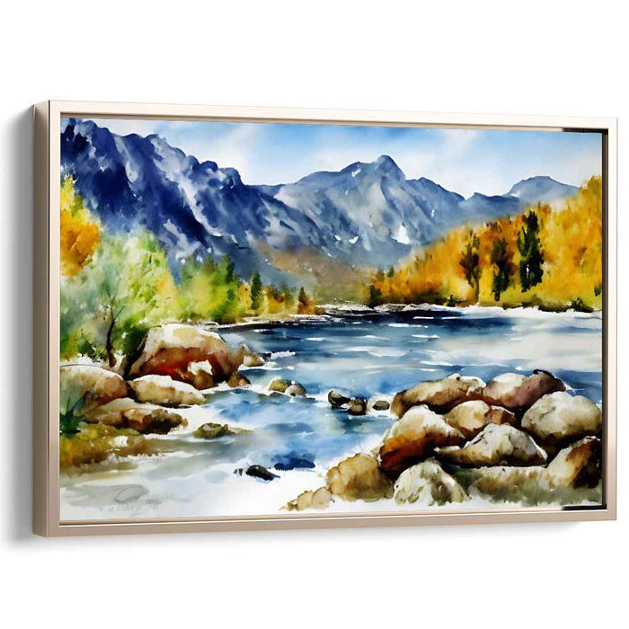 Watercolor Rocky Mountains #130