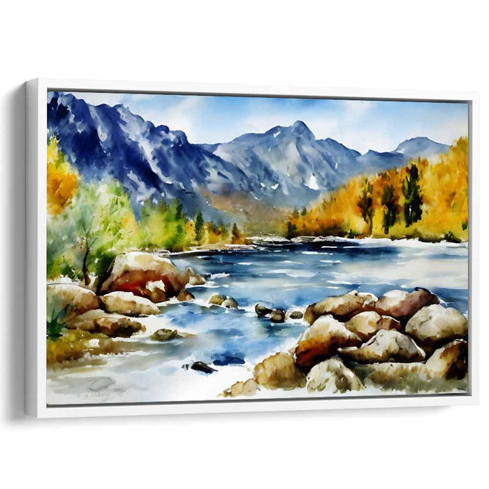 Watercolor Rocky Mountains #130