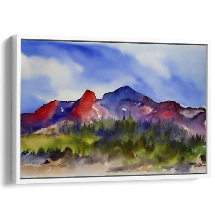 Watercolor Rocky Mountains #132