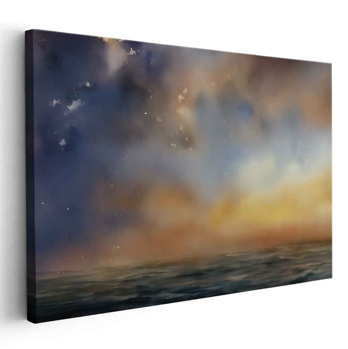 Morn Mist Horizon: Dreamy Seascape at Dawn