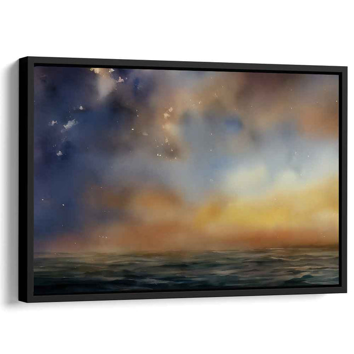 Morn Mist Horizon: Dreamy Seascape at Dawn