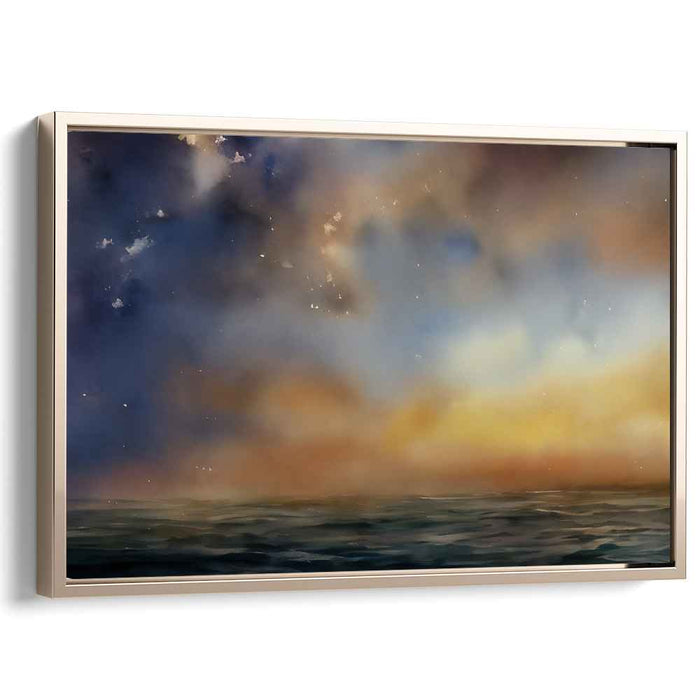 Morn Mist Horizon: Dreamy Seascape at Dawn