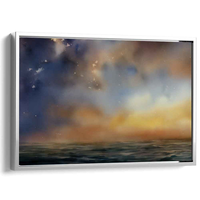 Morn Mist Horizon: Dreamy Seascape at Dawn