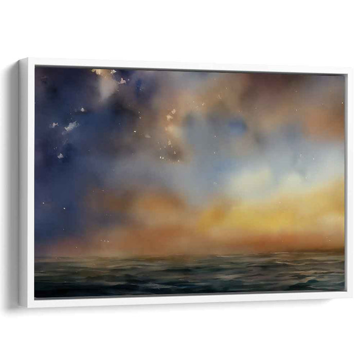 Morn Mist Horizon: Dreamy Seascape at Dawn