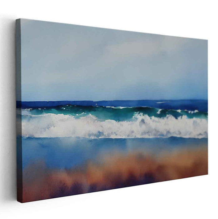 Coastal Watercolor Panorama: Coastal Watercolor Panorama