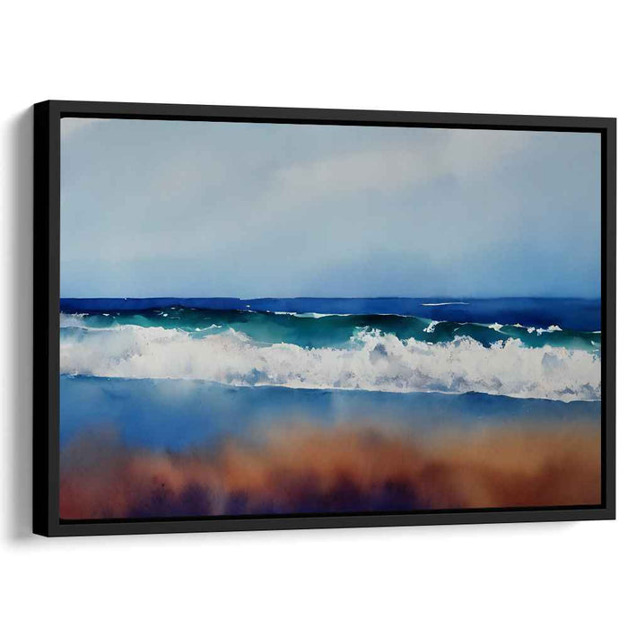 Coastal Watercolor Panorama: Coastal Watercolor Panorama