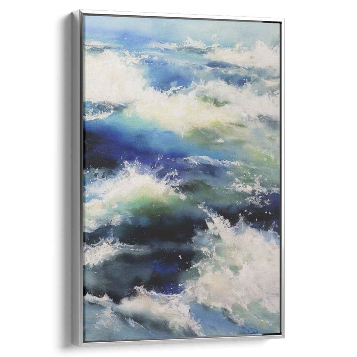Oceanic Symphony Burst: Dynamic Marine Canvas Art Print