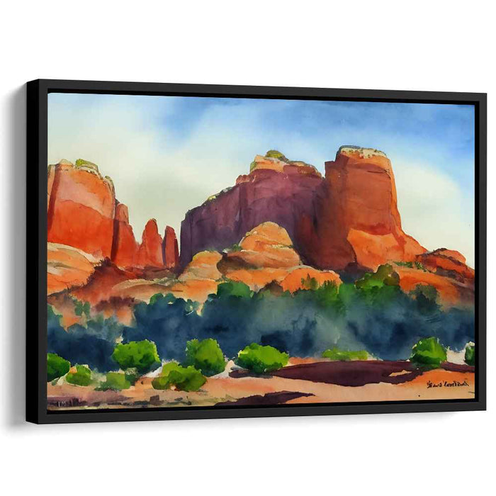 Watercolor Sedona Red Rocks #101