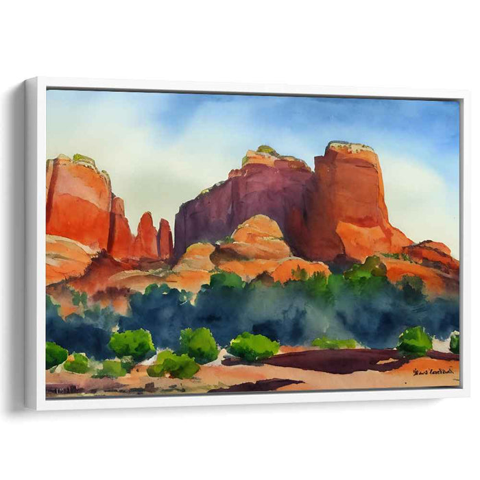 Watercolor Sedona Red Rocks #101