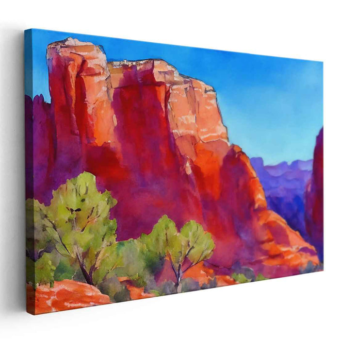 Canyon Whisperings: Southwest Landscape Watercolor Art Print