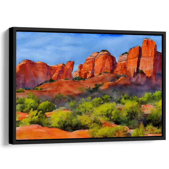 Watercolor Sedona Red Rocks #109