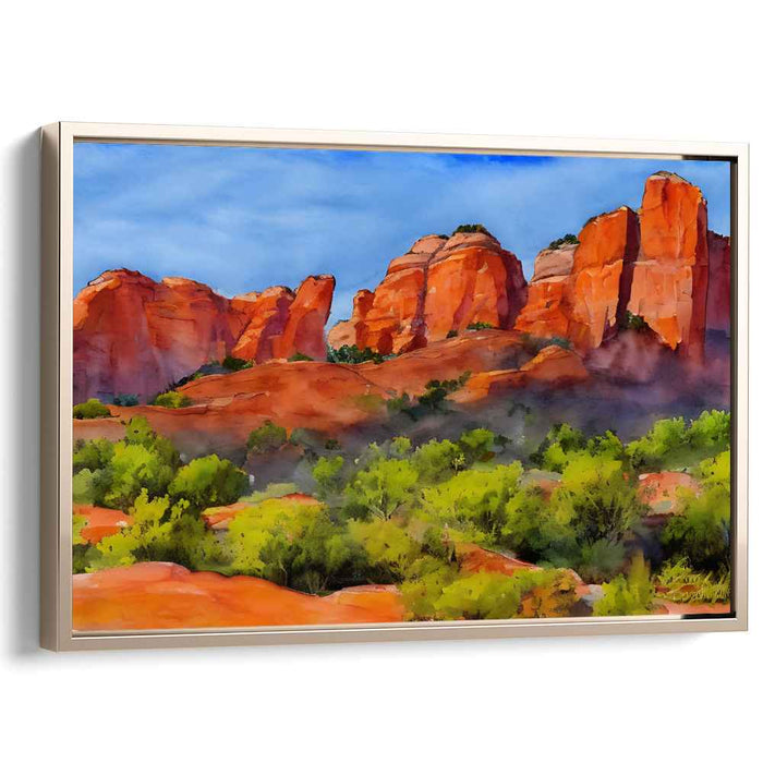 Watercolor Sedona Red Rocks #109