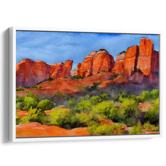 Watercolor Sedona Red Rocks #109