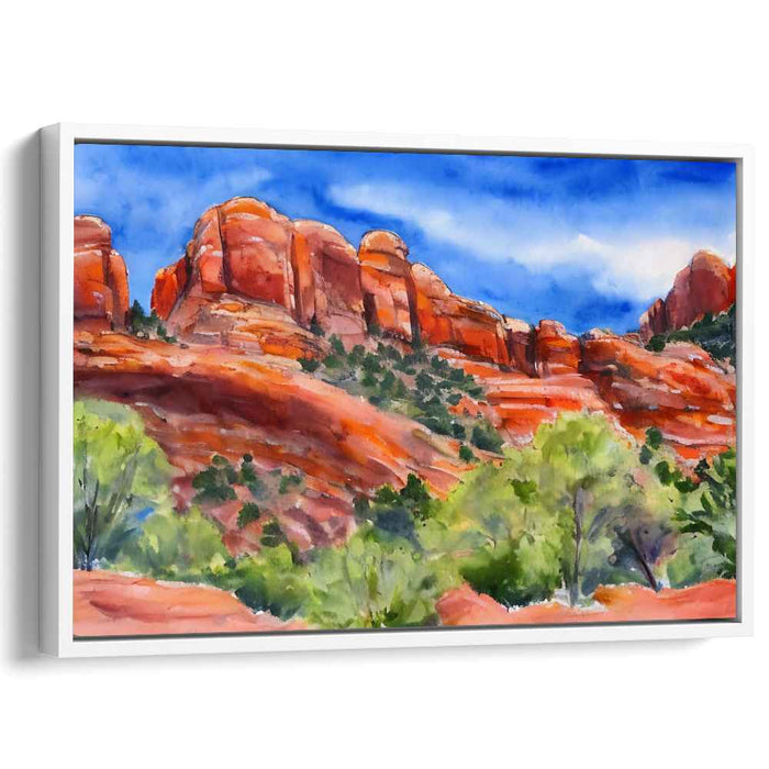 Watercolor Sedona Red Rocks #118