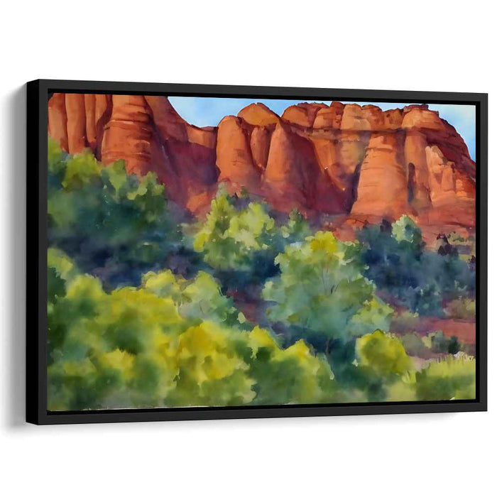 Watercolor Sedona Red Rocks #134