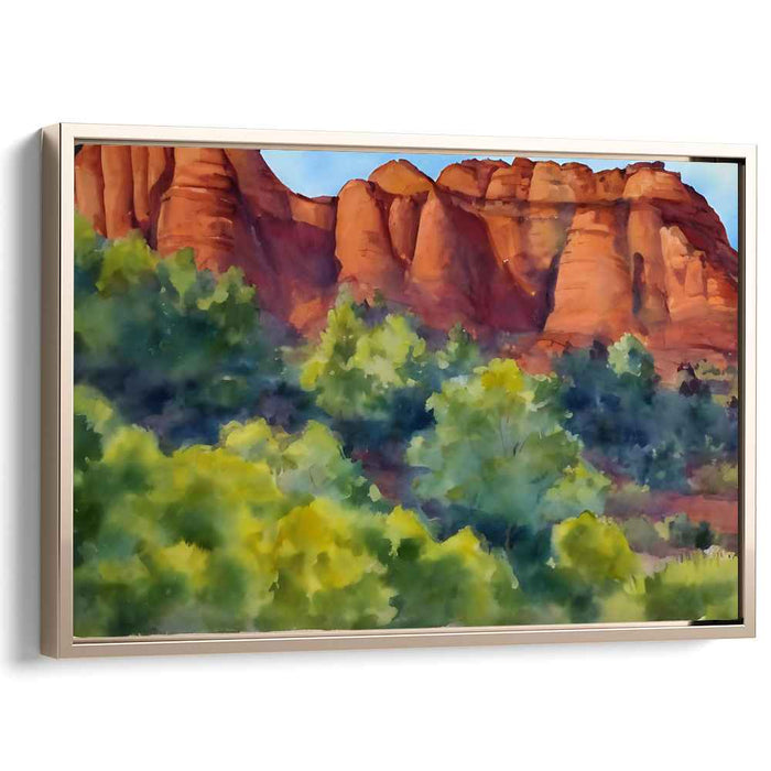 Watercolor Sedona Red Rocks #134