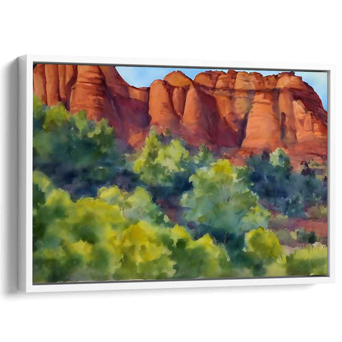 Watercolor Sedona Red Rocks #134