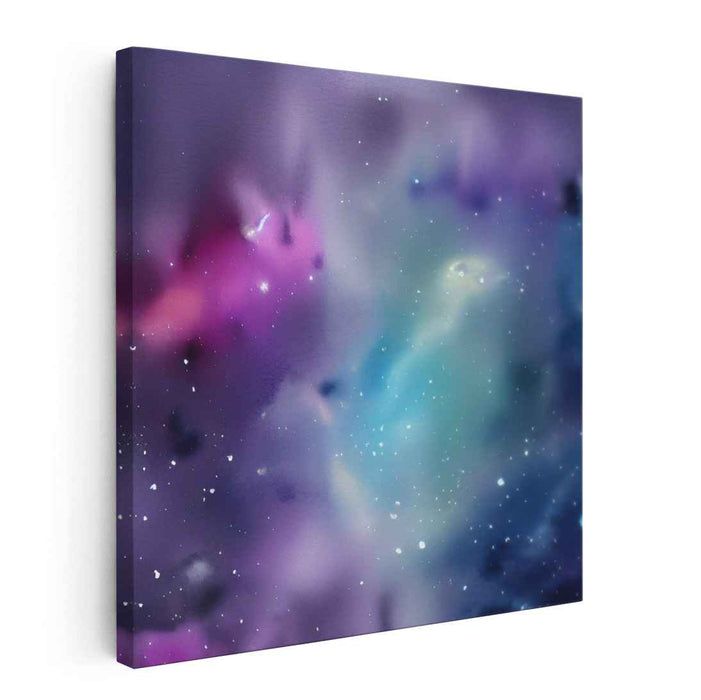 Celestial Misty Dream: Ethereal Nebula Canvas Art Print