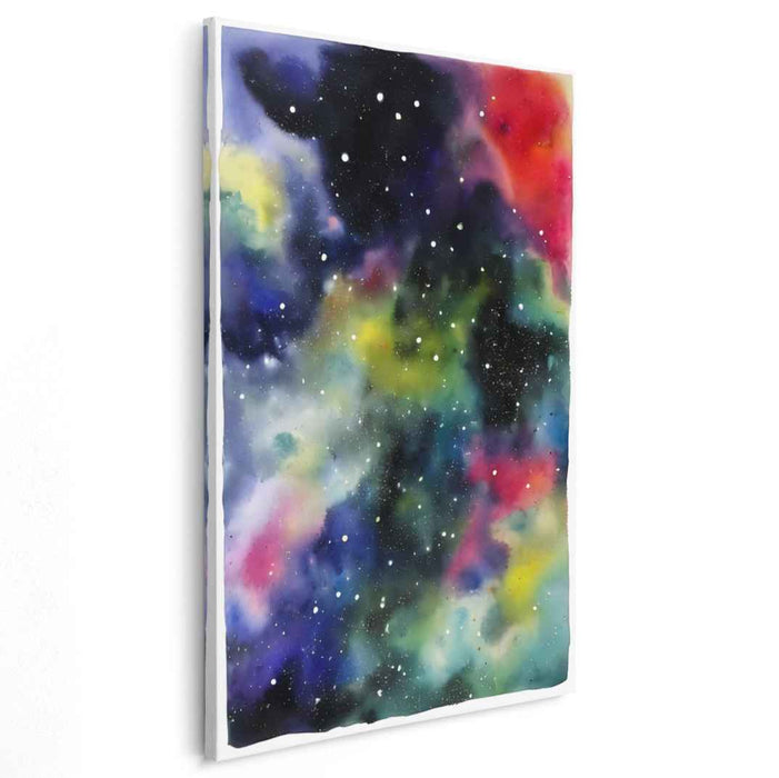 Cosmic Ripples Unveiled: A Journey Through Abstract Cosmos Canvas Art Print