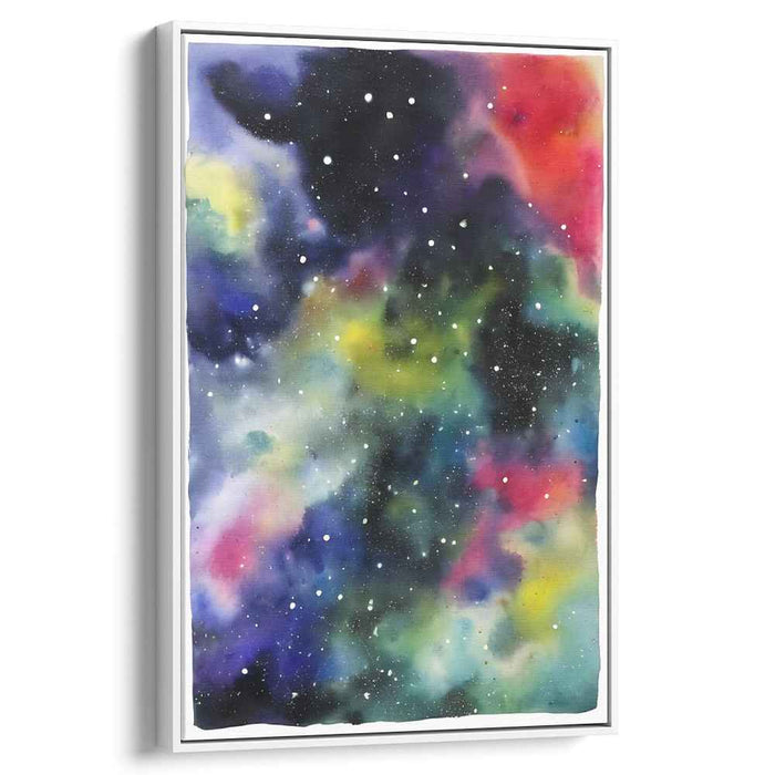Cosmic Ripples Unveiled: A Journey Through Abstract Cosmos Canvas Art Print