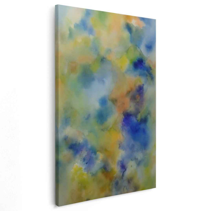 Pastel Waterfalls: A Watercolor Dream Canvas Art Print