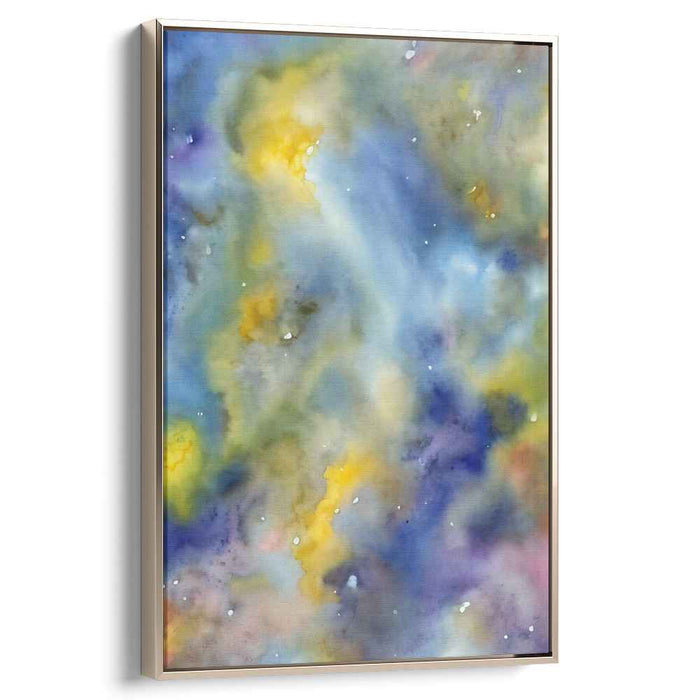 Cosmic Dreamscape Dance: Abstract Watercolor Nebula Art Print