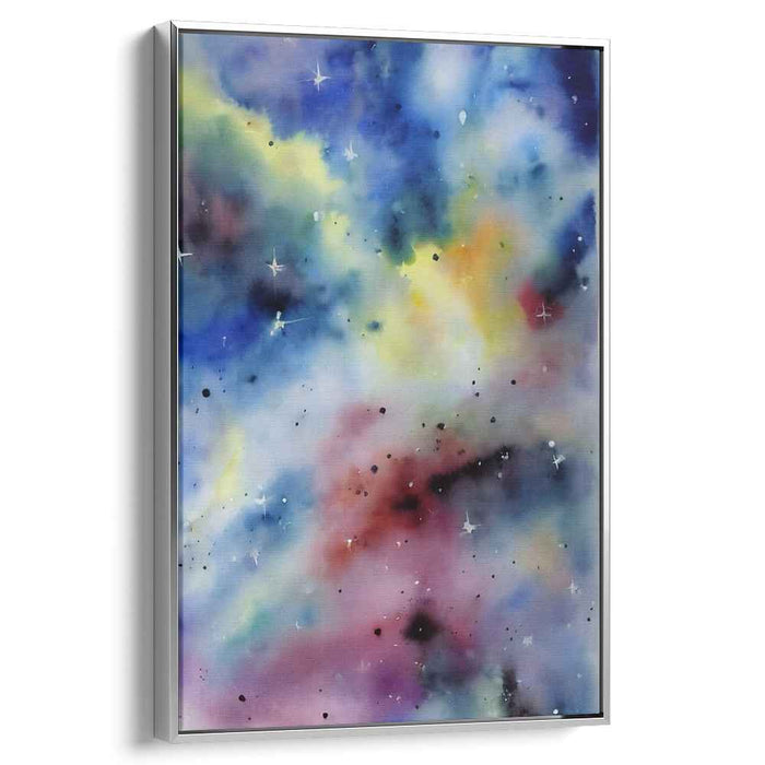 Cosmic Emotions Revelation: Abstract Expressionist Galaxy Canvas Art Print