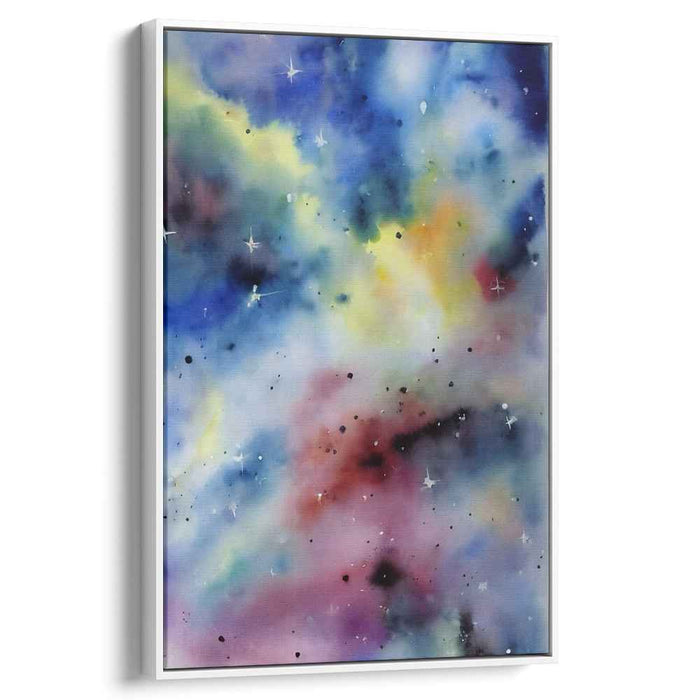 Cosmic Emotions Revelation: Abstract Expressionist Galaxy Canvas Art Print