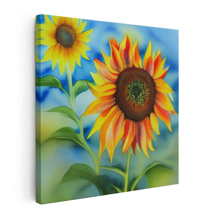 Watercolor Sunflower #010