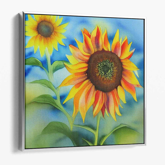 Watercolor Sunflower #010