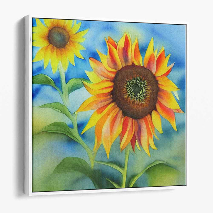 Watercolor Sunflower #010