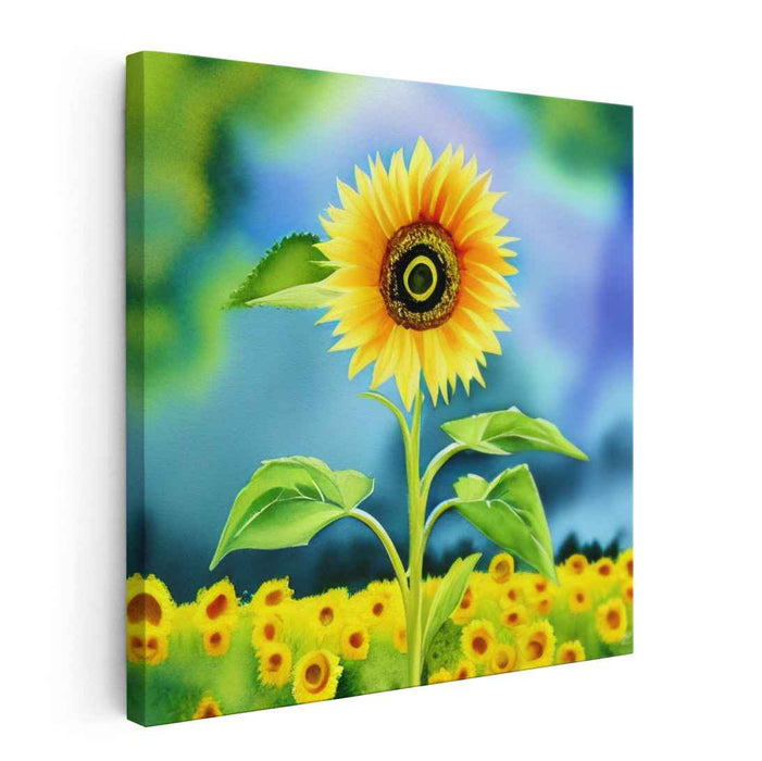 Watercolor Sunflower #011