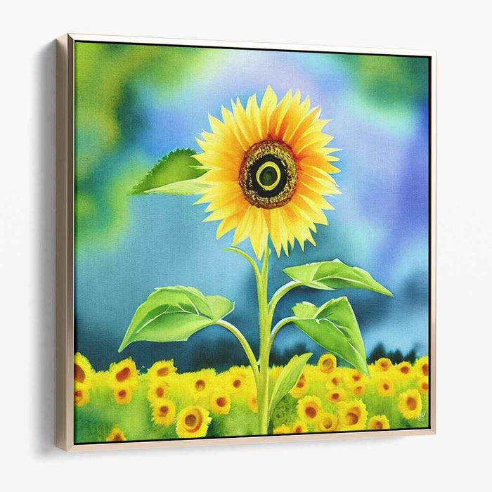 Watercolor Sunflower #011