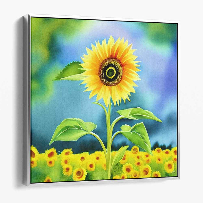 Watercolor Sunflower #011