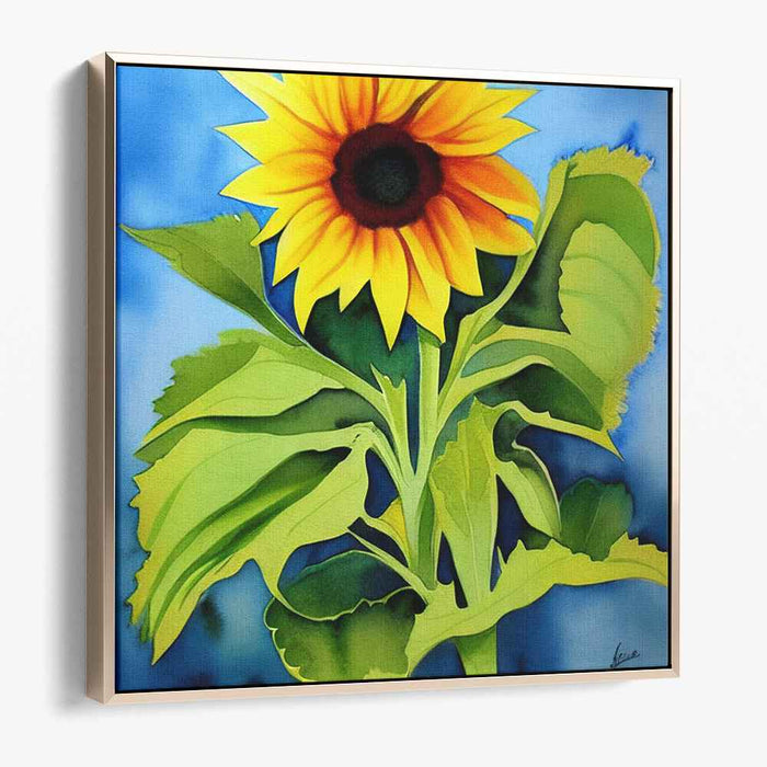 Watercolor Sunflower #015