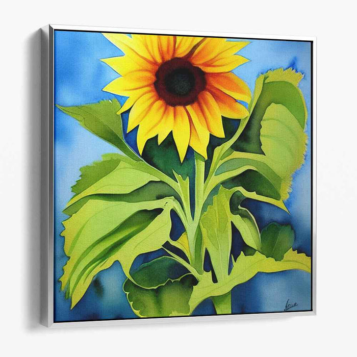 Watercolor Sunflower #015