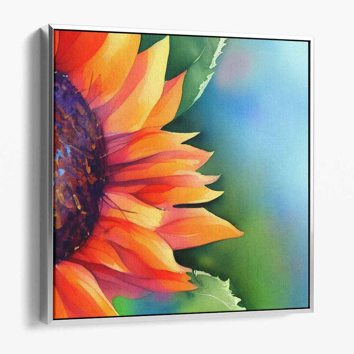 Watercolor Sunflower #016