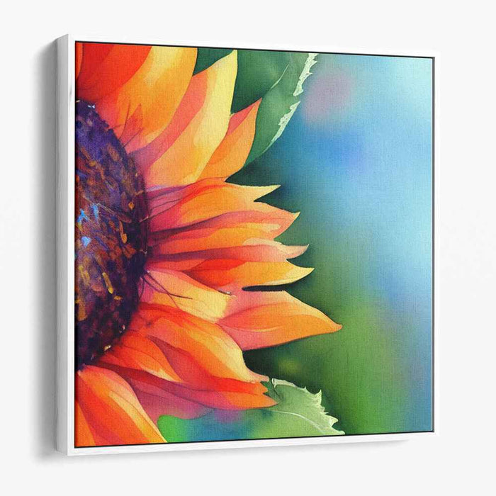 Watercolor Sunflower #016