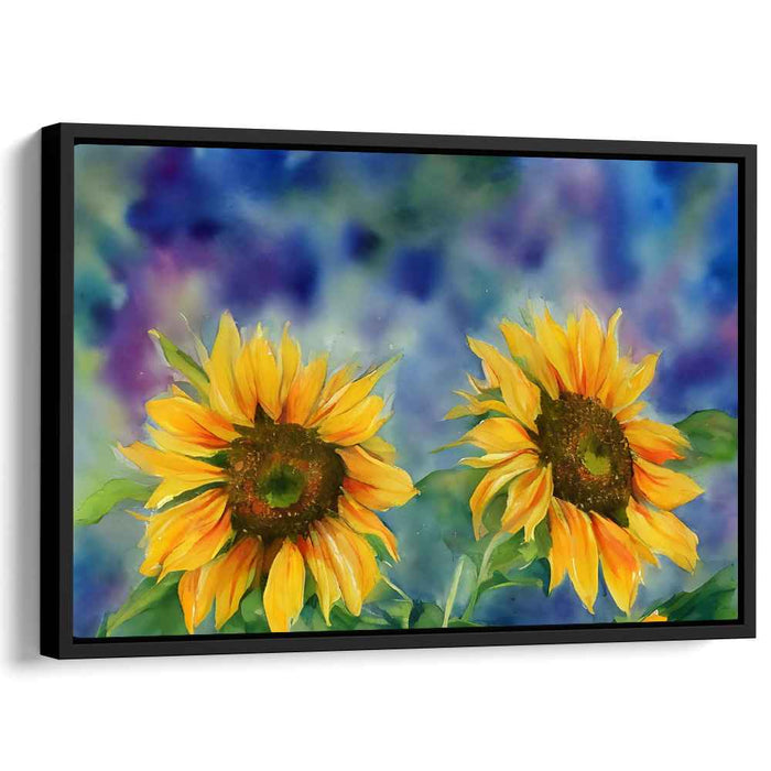 Sunflower Reflections: Radiant Sunflower Watercolor Art