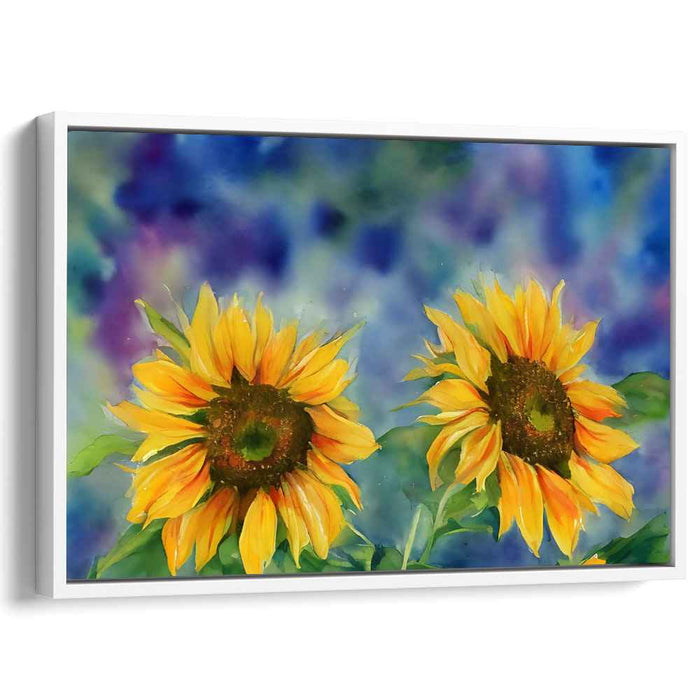Sunflower Reflections: Radiant Sunflower Watercolor Art