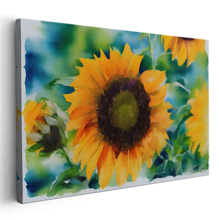 Watercolor Sunflower #122